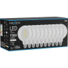 Mexen Vintis 10x LED siūlelis lemputė E27, G125, 12W, Neutralus - 4000K, 1560 lm, skaidrus - L158-E27-1240-00x10