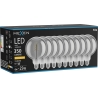 Mexen Vintis 10x lemputė LED spiralė E27, G125, 6W, Šilta - 2200K, 350 lm, dūminė - L168-E27-0622-70x10