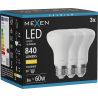 Mexen Nova 3x LED lemputė E27, R63, 8W, Šilta - 3000K, 840 lm - L104-E27-0830-01x03