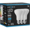 Mexen Nova 3x LED lemputė E27, R63, 8W, Šaltas - 6500K, 840 lm - L104-E27-0865-01x03
