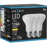 Mexen Nova 3x LED lemputė E27, R63, 12W, Šilta - 3000K, 1260 lm - L104-E27-1230-01x03