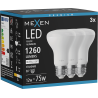 Mexen Nova 3x LED lemputė E27, R63, 12W, Neutrali - 4000K, 1260 lm - L104-E27-1240-01x03