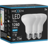 Mexen Nova 3x LED lemputė E27, R80, 12W, Šalta - 6500K, 1260 lm - L105-E27-1265-01x03