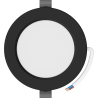 Mexen LDRR lubų šviestuvas LED įleidžiamas fi 12 cm, 6W, Neutrali - 4000K, 390 lm, juodas - L210-012-0640-70