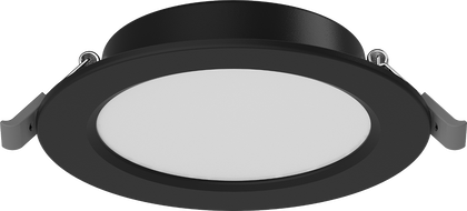 Mexen LDRR LED įleidžiamas lubų skydelis downlight, skersmuo 12 cm, 6 W, Šaltas - 6500K, 450 lm, juodas - L210-012-0665-70