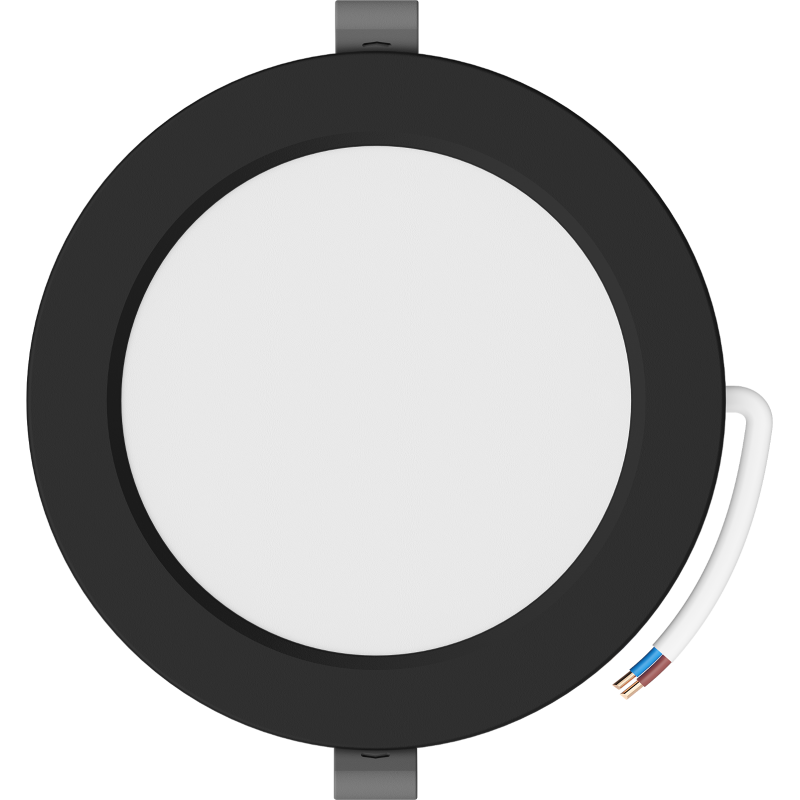 Mexen LDRR lubų skydas įleidžiamas LED sufiutas fi 14 cm, 9W, Šaltas - 6500K, 720 lm, juodas - L210-014-0965-70