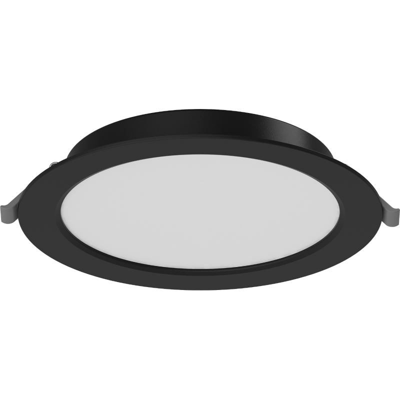 Mexen LDRR lubų žemuogių LED įleidžiamas 17 cm skersmens, 12W, Neutralus - 4000K, 900 lm, juodas - L210-017-1240-70