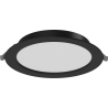 Mexen LDRR lubų žemuogių LED įleidžiamas 17 cm skersmens, 12W, Neutralus - 4000K, 900 lm, juodas - L210-017-1240-70