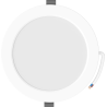 Mexen LDRR LED įleidžiama lubų plokštė downlight, skersmuo 17 cm, 12W, šalta - 6500K, 1320 lm, balta - L210-017-1265-20