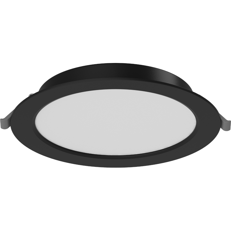 Mexen LDRR lubose lubų LED panelė, įleidžiama, fi 17 cm, 12W, Šalta - 6500K, 960 lm, juoda - L210-017-1265-70