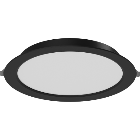Mexen LDRR lubų šviestuvas įleidžiamas LED Downlight, skersmuo 22 cm, 18W, Neutralus - 4000K, 1440 lm, juodas