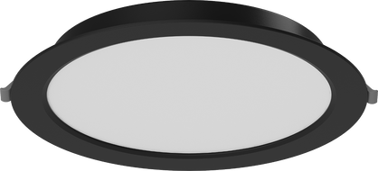 Mexen LDRR lubų šviestuvas įleidžiamas LED Downlight, skersmuo 22 cm, 18W, Neutralus - 4000K, 1440 lm, juodas