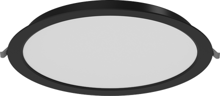 Mexen LDRR lubų skydelis įleidžiamas LED, skersmuo 30 cm, 24W, Neutralus - 4000K, 1920 lm, juodas - L210-030-2440-70