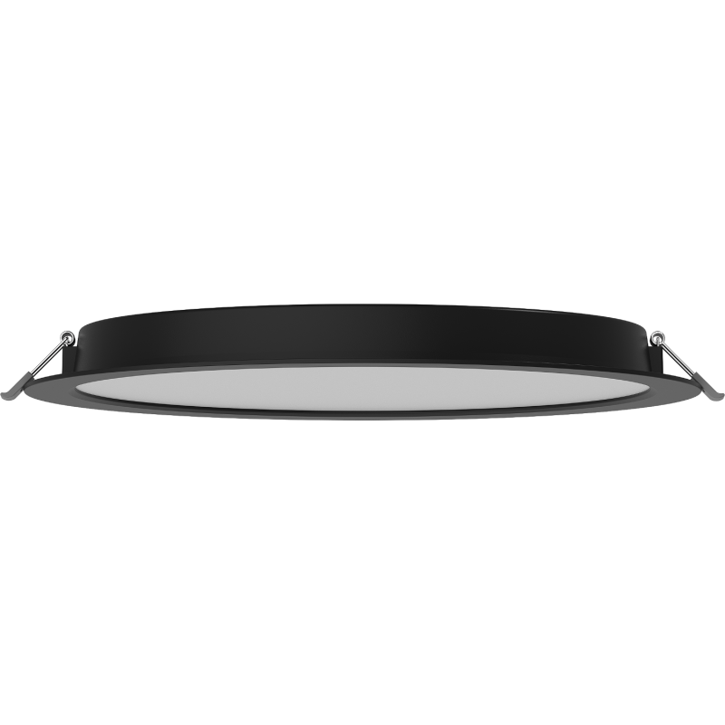Mexen LDRR lubų skydelis įleidžiamas LED, skersmuo 30 cm, 24W, Neutralus - 4000K, 1920 lm, juodas - L210-030-2440-70