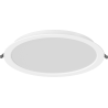Mexen LDRR lubų skydinis LED įterptinis šviestuvas, 30 cm, 24W, Šaltas - 6500K, 2640 lm, baltas - L210-030-2465-20