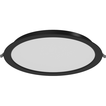 Mexen LDRR įleidžiamas LED lubinis panelis, 30 cm, 24W, Šalta - 6500K, 1920 lm, juodas - L210-030-2465-70