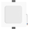 Mexen LDRR lubų atraminis LED įmontuojamas šviestuvas 12 x 12 cm, 6W, Neutralus - 4000K, 600 lm, baltas - L211-012-0640-20