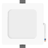 Mexen LDRR LED įleidžiamas lubų panelis downlight 12 x 12 cm, 6W, Šalta - 6500K, 600 lm, baltas - L211-012-0665-20