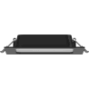 Mexen LDRR įleidžiama LED lubų apšvietimo panelė 14 x 14 cm, 9W, Neutrali - 4000K, 720 lm, juoda - L211-014-0940-70