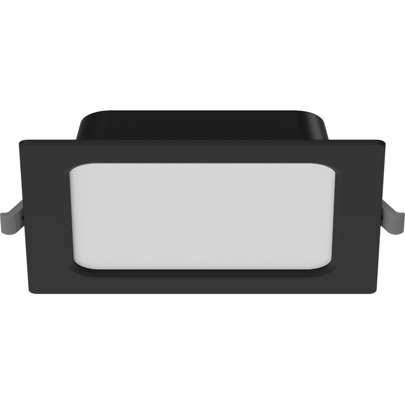 Mexen LDRR įleidžiama LED lubų apšvietimo panelė 14 x 14 cm, 9W, Neutrali - 4000K, 720 lm, juoda - L211-014-0940-70