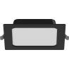 Mexen LDRR įleidžiama LED lubų apšvietimo panelė 14 x 14 cm, 9W, Neutrali - 4000K, 720 lm, juoda - L211-014-0940-70