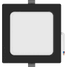 Mexen LDRR įleidžiama LED lubų apšvietimo panelė 14 x 14 cm, 9W, Neutrali - 4000K, 720 lm, juoda - L211-014-0940-70