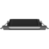 Mexen LDRR lubų šviestuvas įleidžiamas LED 14 x 14 cm, 9W, Šalta - 6500K, 720 lm, juodas - L211-014-0965-70