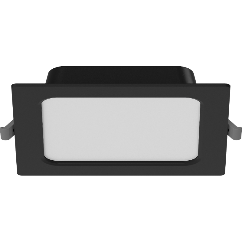 Mexen LDRR lubų šviestuvas įleidžiamas LED 14 x 14 cm, 9W, Šalta - 6500K, 720 lm, juodas - L211-014-0965-70