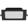 Mexen LDRR lubų šviestuvas įleidžiamas LED 14 x 14 cm, 9W, Šalta - 6500K, 720 lm, juodas - L211-014-0965-70