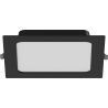 Mexen LDRR įleidžiamas LED lubų šviestuvas downlight 17 x 17 cm, 12W, Neutralus - 4000K, 1320 lm, juodas - L211-017-1240-70