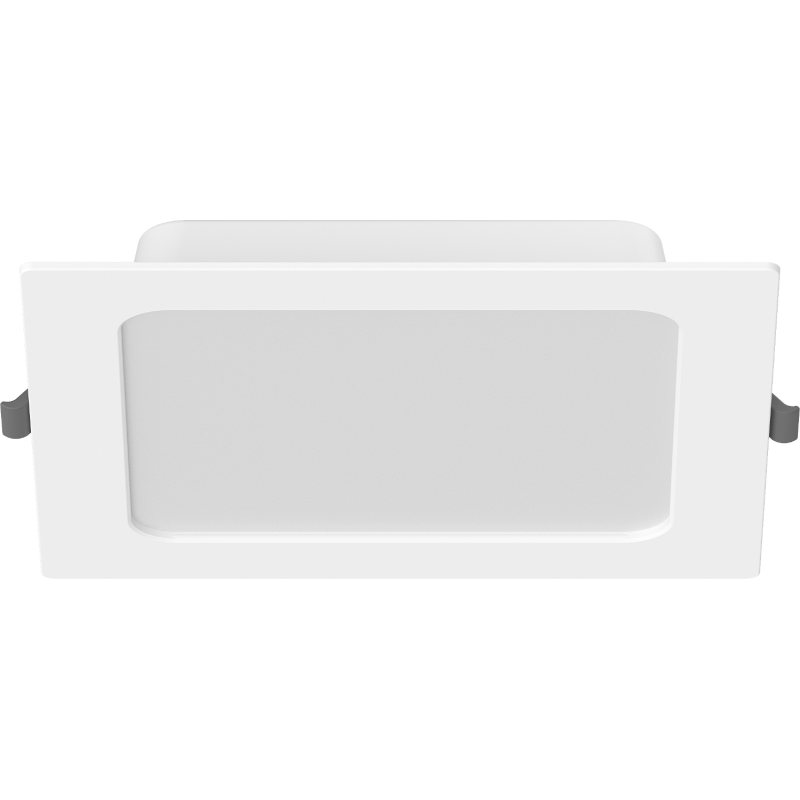 Mexen LDRR lubų panelė, montuojama, su įleidžiama LED downlight 17 x 17 cm, 12W, Šalta - 6500K, 1320 lm, balta