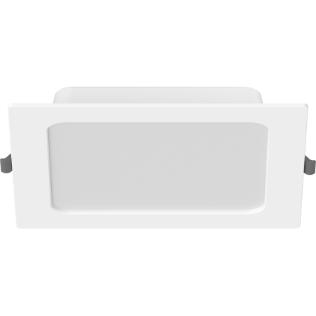 Mexen LDRR lubų panelė, montuojama, su įleidžiama LED downlight 17 x 17 cm, 12W, Šalta - 6500K, 1320 lm, balta