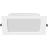 Mexen LDRR lubų panelė, montuojama, su įleidžiama LED downlight 17 x 17 cm, 12W, Šalta - 6500K, 1320 lm, balta