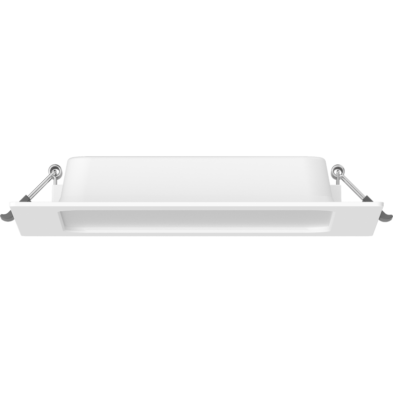Mexen LDRR lubų panelė, montuojama, su įleidžiama LED downlight 17 x 17 cm, 12W, Šalta - 6500K, 1320 lm, balta