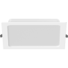Mexen LDRR įleidžiamas LED lubų šviestuvas Downlight 22 x 22 cm, 18W, Neutralus - 4000K, 1980 lm, baltas - L211-022-1840-20