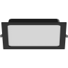 Mexen LDRR lubinė LED įleidžiama panelė downlight 22 x 22 cm, 18W, Neutrali - 4000K, 1350 lm, juoda - L211-022-1840-70