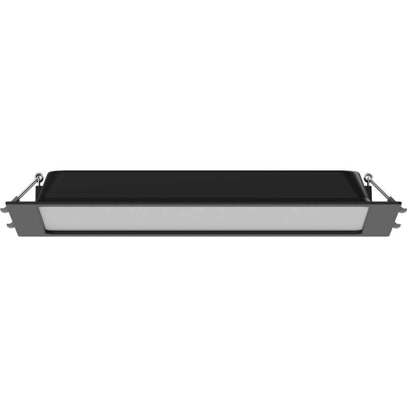 Mexen LDRR lubų skydelis, įleidžiamas LED šviestuvas, 30 x 30 cm, 24W, Neutralus - 4000K, 1920 lm, juodas - L211-030-2440-70