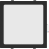 Mexen LDRR lubų skydelis, įleidžiamas LED šviestuvas, 30 x 30 cm, 24W, Neutralus - 4000K, 1920 lm, juodas - L211-030-2440-70