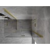 Mexen Mist-F Duo dešinysis sulankstomas dušo kabinos komplektas 70 x 95 cm, skaidrus, auksinis šukuotas - 8A6-070L-095P-55-00