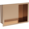 Mexen X-Wall-R įdubusi lentyna su flanšu 30 x 20 cm, šlifuotas varis - 19C0302010