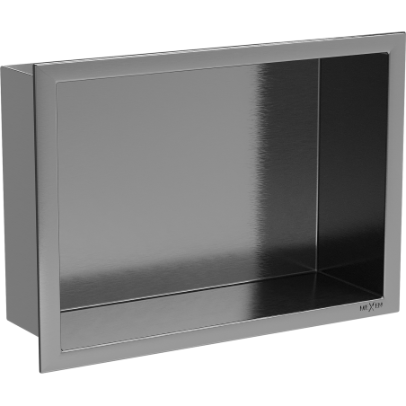 Mexen X-Wall-R nišinė lentynėlė su atvartu 30 x 20 cm, Gun grey šlifuota - 19E0302010