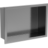 Mexen X-Wall-R nišinė lentynėlė su atvartu 30 x 20 cm, Gun grey šlifuota - 19E0302010
