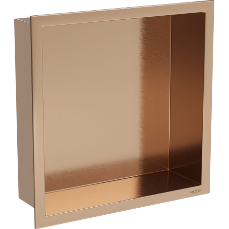 Mexen X-Wall-R nišos lentyna su apykakle 30 x 30 cm, šlifuotas varis - 19C0303010