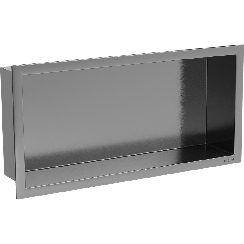 Mexen X-Wall-R nišinė lentyna su apvadu 45 x 20 cm, šlifuota ginklų pilka - 19E0452010