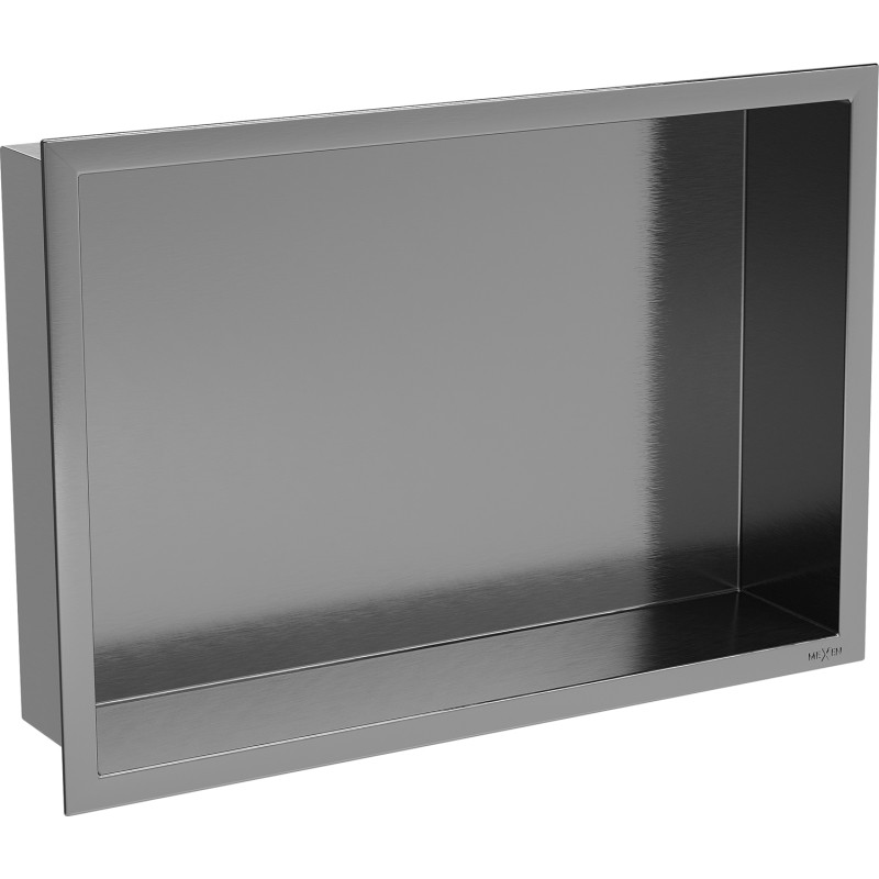 Mexen X-Wall-R nišinė lentyna su apvadu 45 x 30 cm, šlifuota pilka (gun gray) - 19E0453010