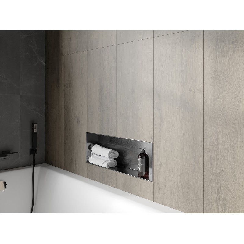 Mexen X-Wall-NR nišinė lentyna be apvado 60 x 20 cm, šlifuota pilka - 19E1602010
