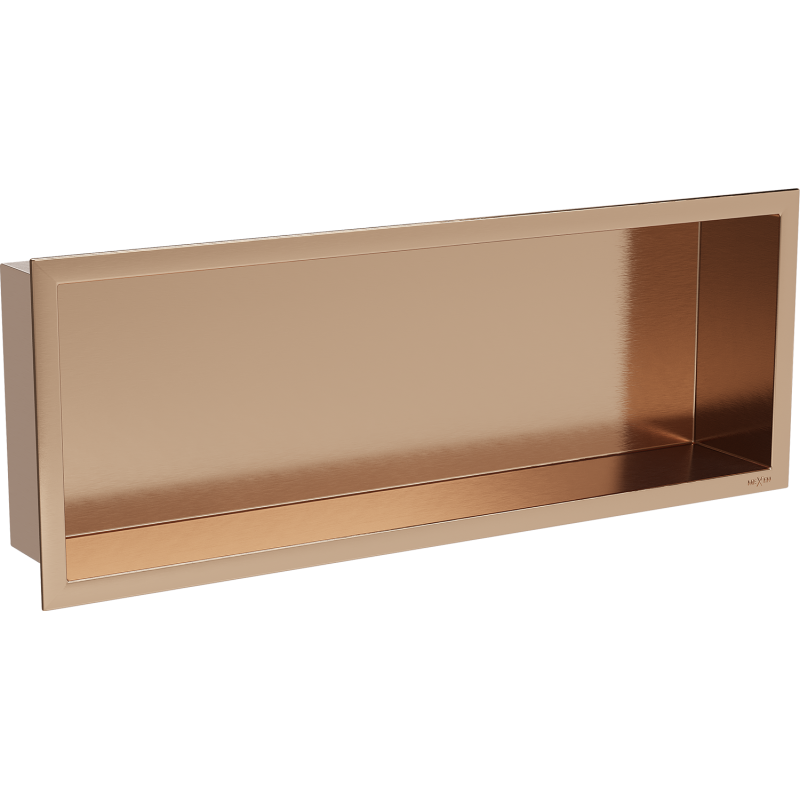 Mexen X-Wall-R nišinė lentyna su apykakle 60 x 20 cm, šlifuotas varis - 19C0602010