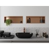 Mexen X-Wall-R nišinė lentyna su apykakle 60 x 20 cm, šlifuotas varis - 19C0602010