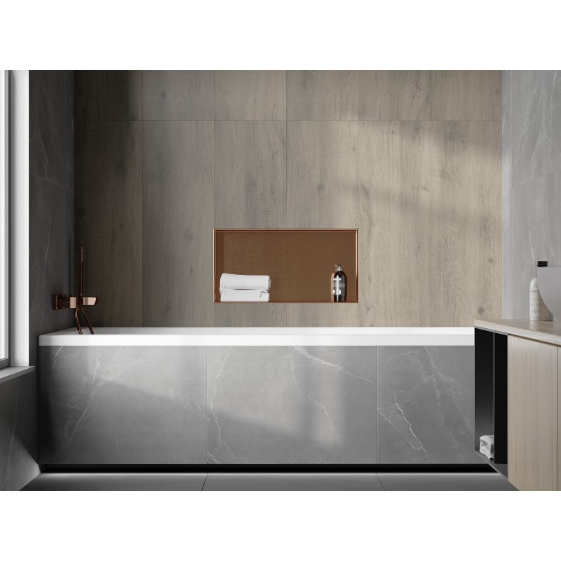 Mexen X-Wall-NR nišo lentyna be apvado 60 x 30 cm, šlifuotas varis - 19C1603010