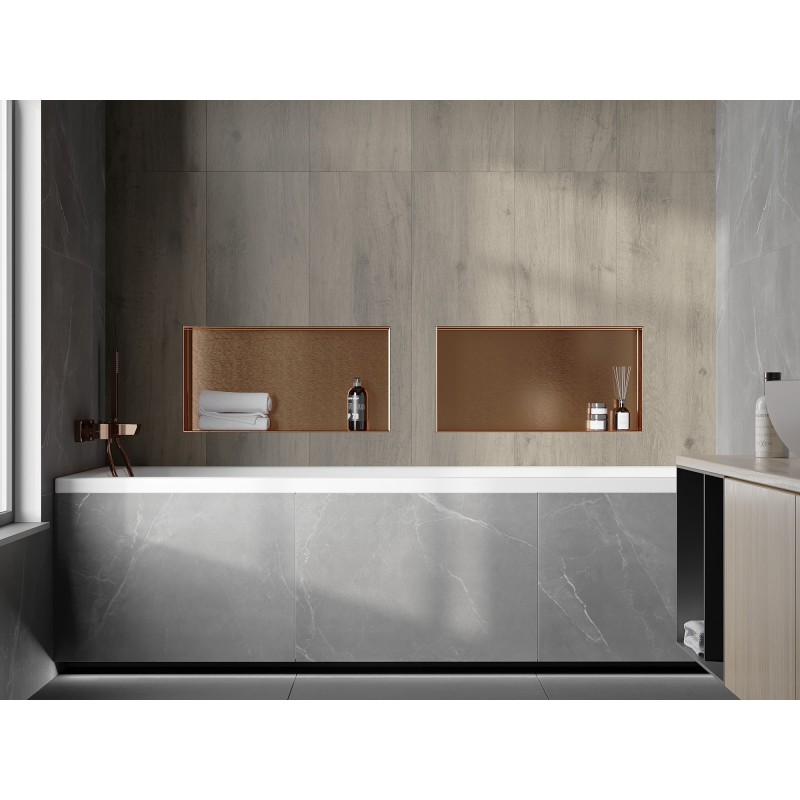 Mexen X-Wall-NR nišo lentyna be apvado 60 x 30 cm, šlifuotas varis - 19C1603010